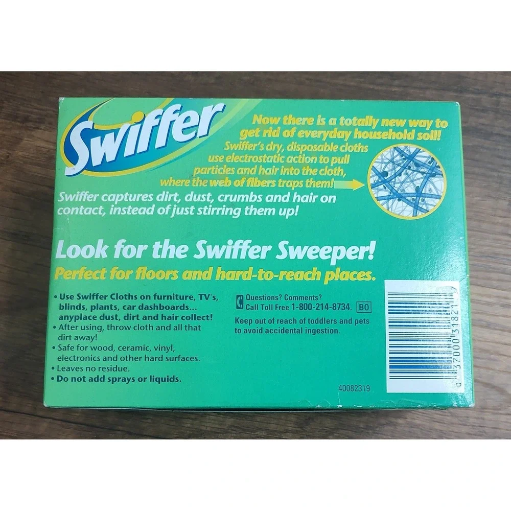 Vintage 1998 Unopened Refill For Swiffer Sweeper 16 Dust Cloths Movie Prop D4